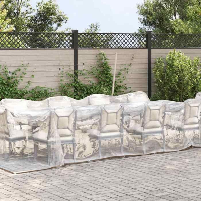 VidaXL Bâche transparente avec œillets 3x12 m polyéthylène, bâche claire 4018561