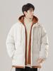 Trendy Men's 2025 Winter Hooded Faux Two-Piece Puffer Jacket - Warm, Loose Cotton Macaron Style