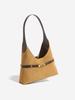 Vintage Suede Hobo Shoulder Bag - Large Capacity, Simple Design for Women