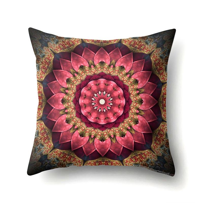Nordic Bohemian Ethnic Style Polyester Pillow Case Car Decoration Home Printed Bedside Pillow Case