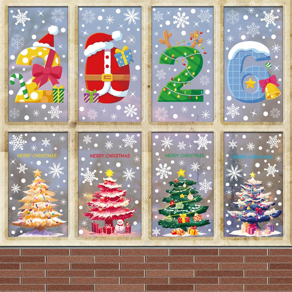 Christmas Holiday Stickers – Festive Window And Wall Decals For Seasonal Decoration