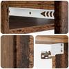 Wall Mounted Side Table Reclaimed Wood Look 59 x 34.5 x 17 cm