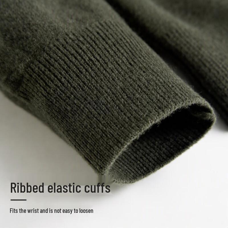 SHANSHAN Men's Pure Wool Pullover Knit Sweater