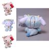 Lovely Kuromi My Melody Zodiac Cow Plush Toy Keychain Pendants Xmas Gift