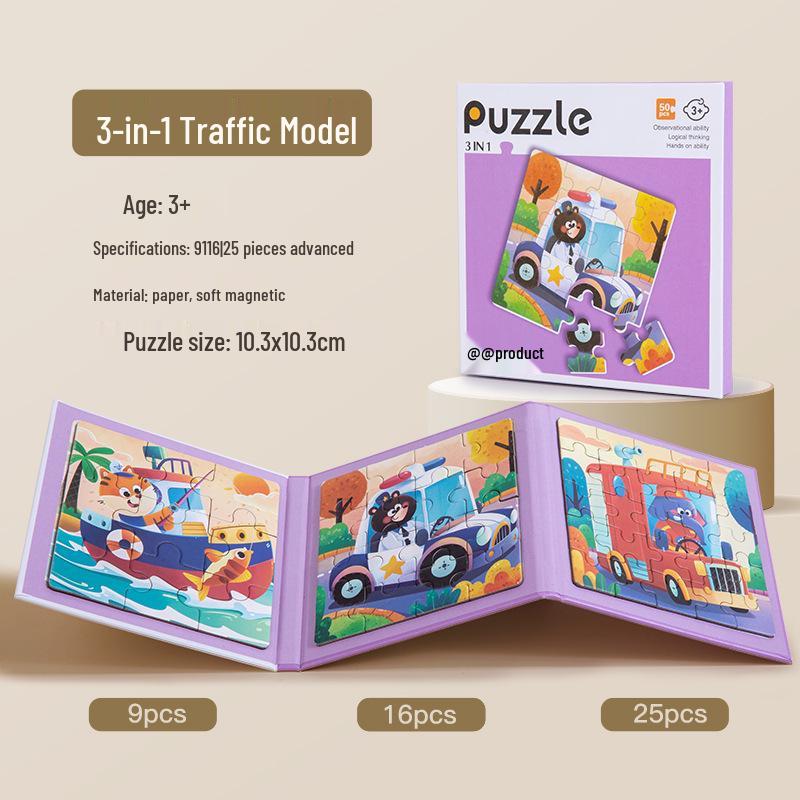 

Advanced Magnetic Puzzle Set for Toddlers: Early Education Toy for Ages 0-6