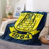 Brøndby IF  Print Flannel Blanket, High quality Comfortable for All Seasons, Home Decor, Warmth and Comfort