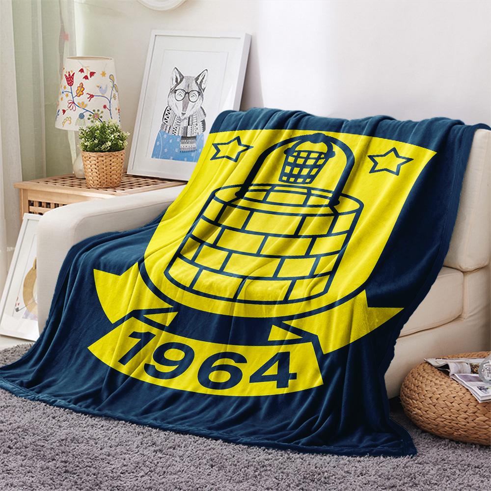 Brøndby IF  Print Flannel Blanket, High quality Comfortable for All Seasons, Home Decor, Warmth and Comfort