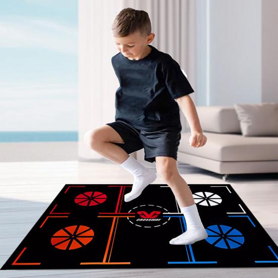 Basketball Footwork Training Mat Non-Slip Low Noise Basketball Training System Mat Agility Footstep Training Mat for Dribbling Training At Home