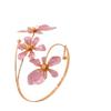 Emaille-Glasur Offener Armreif Retro Blumiger Armreif Modeaccessoires Blumenarmband Party