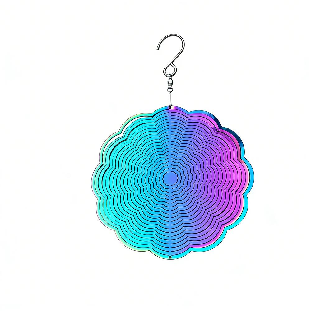 Colorful Wind Chime Pendant Gradient Wind Spinner Catcher Butterfly Hanging Ornaments  Living Room