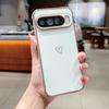 Capa para Celular Google Pixel 9 Pro XL Coração Ondulado Galvanizado, Capa Protetora à Prova de Queda para Pixel 8, 7A Design Simples.