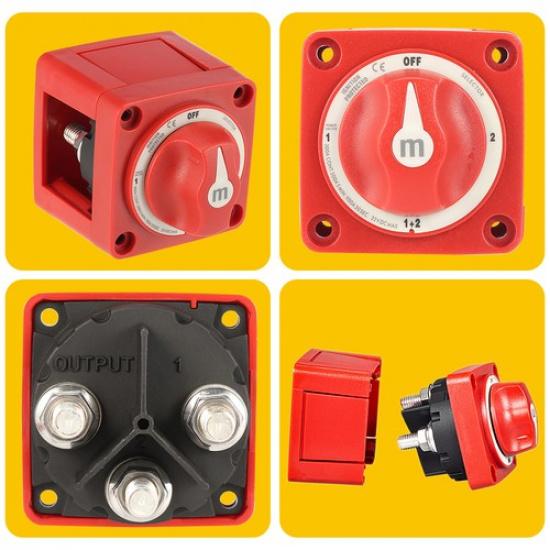 6007 M-Series Dual Battery Switch Selector 4 Position Marine  Boat
