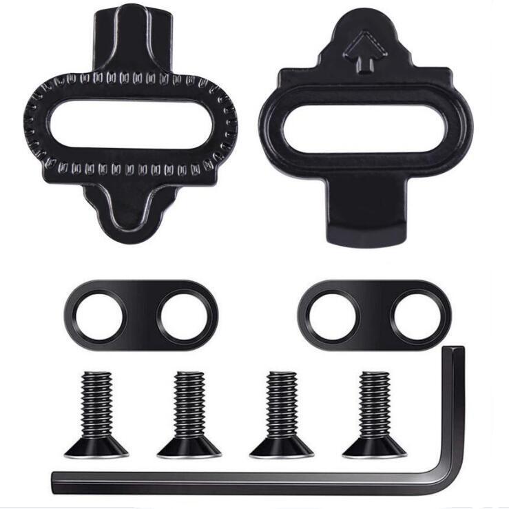 Mountain Bike Pedal Shoes Adapter Cleats Bike Shoes Pedals Cleats Set Bike Shoes Cleats Locking Plate Accessory