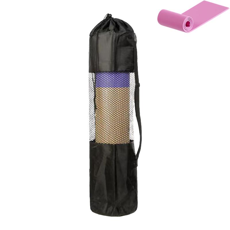 Yoga Mat Bag with Mesh Window Oxford Cloth Lightweight Waterproof for Gym Beach Travel Yoga Strap Storage