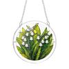 20cm 2D Acrylic Puzzle Garden Sun Catcher Hanging Ornament Spring Themed Bird Design Decorative Window Hanging Art Piece