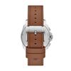 PRIVATEER Chronograph Brown Leather Watch