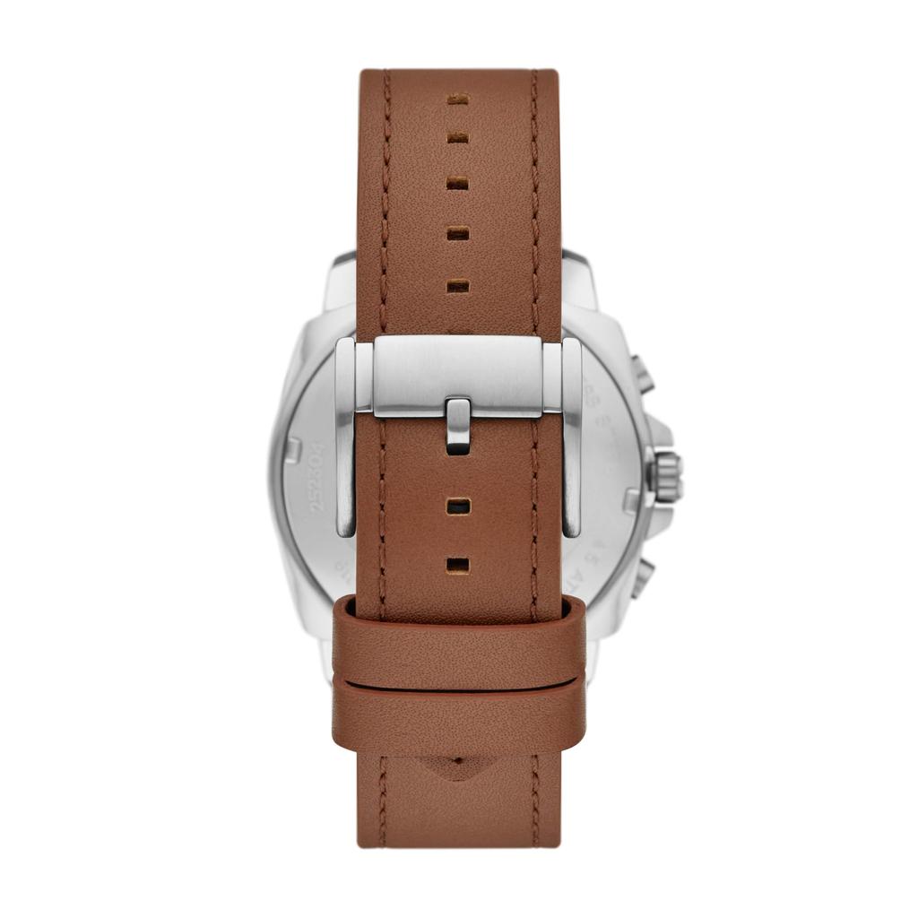 PRIVATEER Chronograph Brown Leather Watch