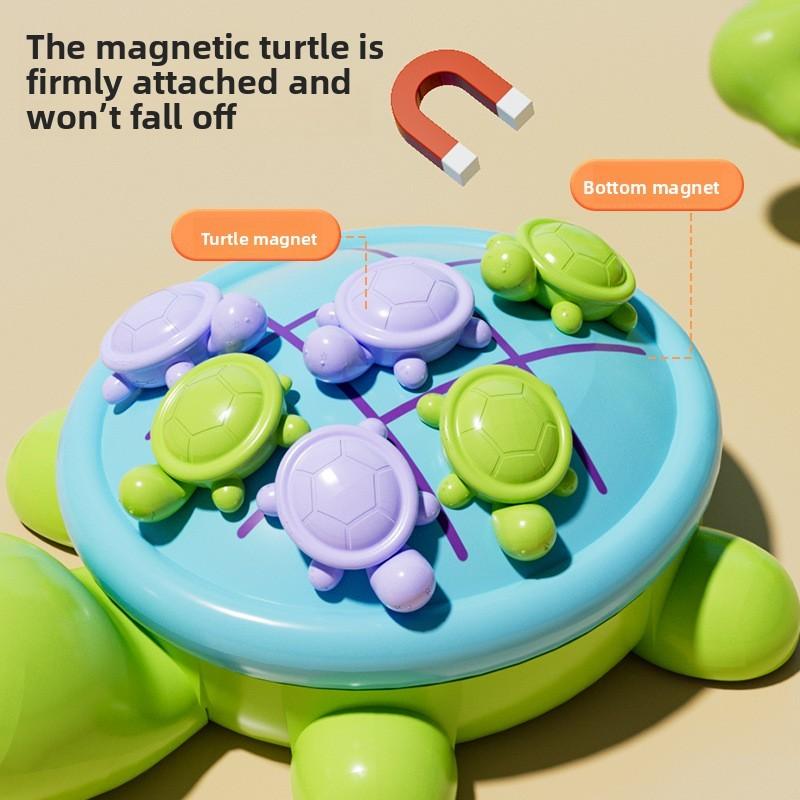 Tortoise Magnetic Tic Tac Toe Game For Kids Educational Interactive Toy