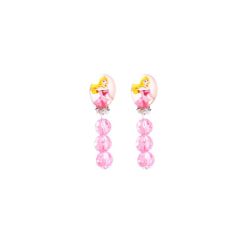 Princess Series Children's Small Earrings Earrings Clip Frozen Princess No Pierced Ears False Earrings Cartoon Earrings