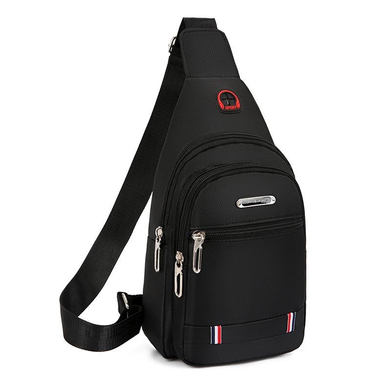 Neue Brusttasche Herrentasche Einzelschulter Umhängetasche Lässige diagonale Umhängetasche Oxford-Stoff Brust schräg Rucksack Trendige kleine Herrentasche