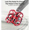 Pedal sin Clip Duradero Ultraligero Antideslizante Clásico Delicado Adaptadores de Plataforma para Pedales sin Clip de Aluminio Accesorios para Bicicleta