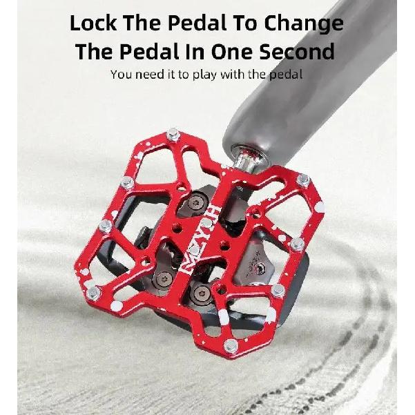 Pedal sin Clip Duradero Ultraligero Antideslizante Clásico Delicado Adaptadores de Plataforma para Pedales sin Clip de Aluminio Accesorios para Bicicleta