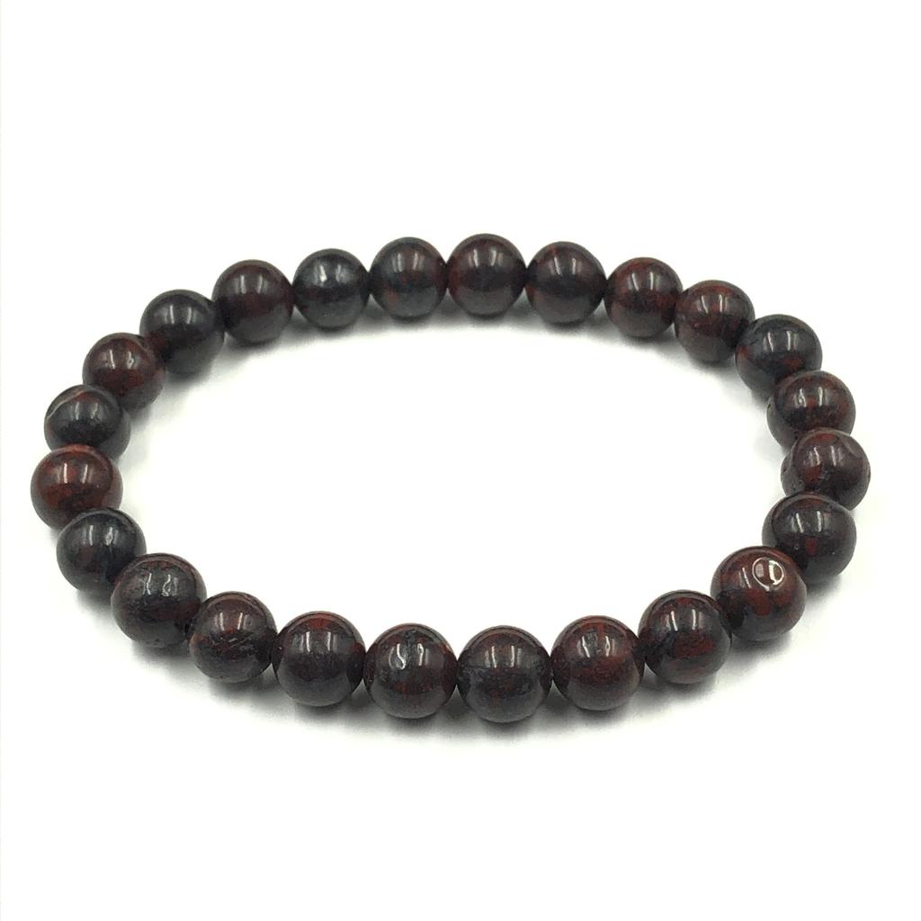 8mm Natural Iron Tiger Eye Gemstone Beads Handcrafted Stretch Bracelet 7.5" Gift For Special Occasion RBB-54