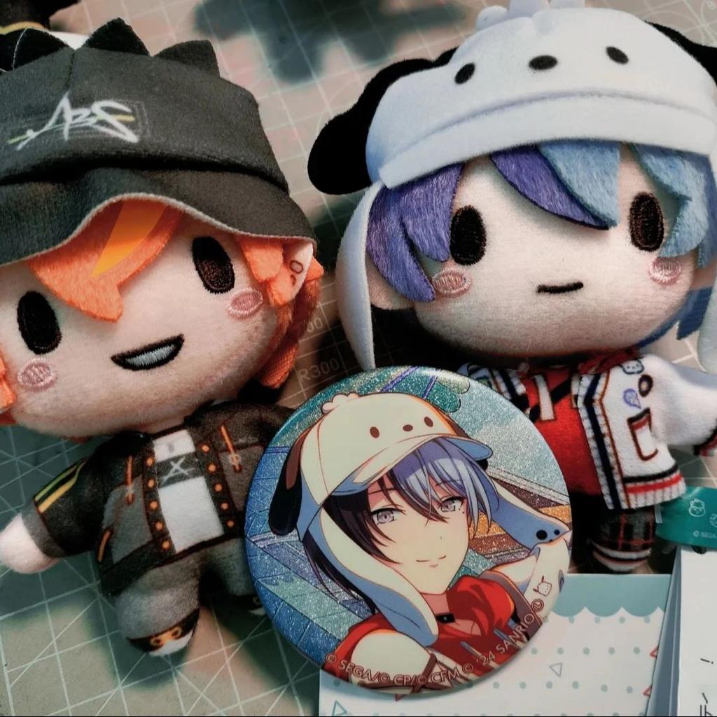 Muñeco de Peluche Pjsk de 10 cm Juguetes Project Sekai Aoyagi Toya Llavero Relleno Colgante de Bolso Shinonome Akito Adornos para Mochilas Juguete Regalo