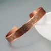 Pure Copper Bracelets Women Men Unisex 10mm Adjustable Cuff Bangles Female Resizable Jewelry Soft Solid Copper Vintage