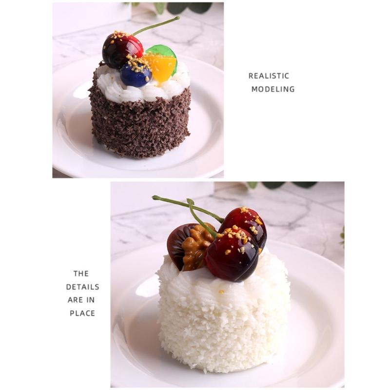 Artificial Cake Model Photography Props for Display, Simulation Cake Dessert Model Photography Props for Home Decoration