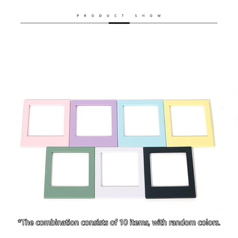 10Pcs Magnetic Photo Frame Display Holder Magnetic Attachment Home Decoration Interchangeable Panel Replacement