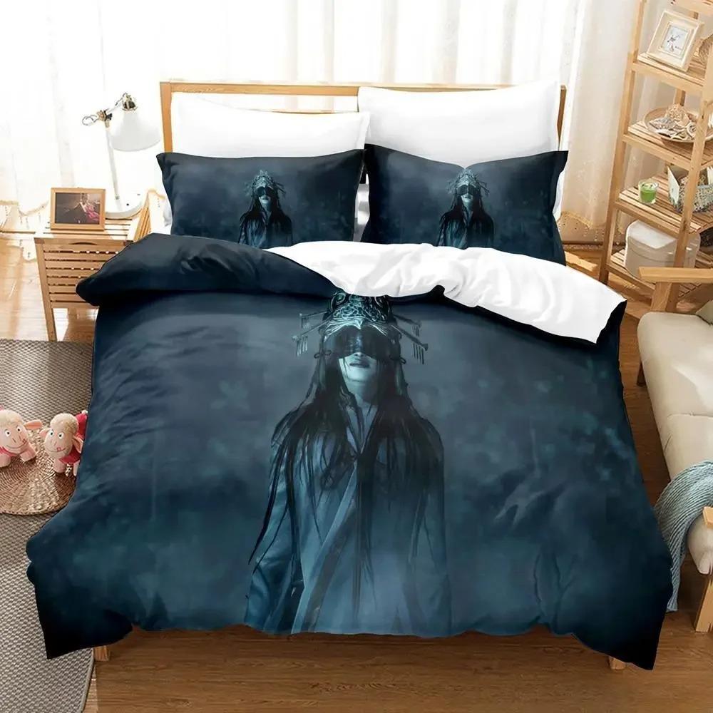FATAL FRAME Bedding Set Single Twin Full Queen King Size Bed Set Adult Kid Bedroom Duvet Cover Sets Game Anime Bed Sheet Set