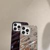 3D Electroplated Wrinkle Pattern Phone Case for iPhone 16 Pro Max, Compatible with Apple 15/14/13, Premium Feel