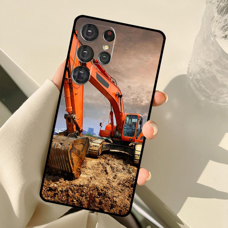 Excavator Case For Samsung Galaxy S25 S24 S23 S22 S21 S20 Ultra S9 S10 Plus S21 FE S25 FE Back Cover