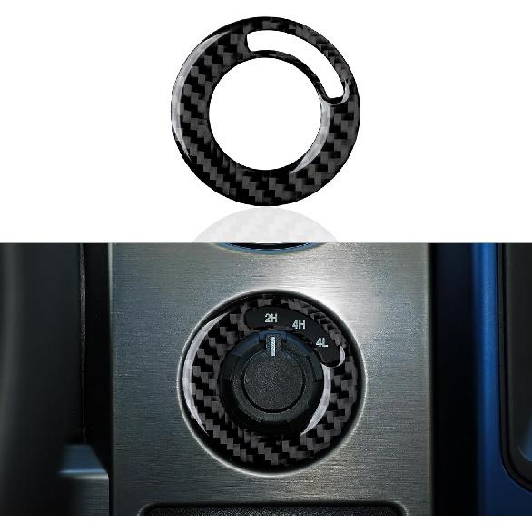 Car Carbon Fiber Dashboard Trument Panel Strip Sticker Cover Interior Trim Decal for Ford F150 2009 2010 2011 2012 2013 2014 Accessories
