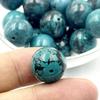 Pendente Grande in Porcellana da 14mm Fiore Wulan Turchese Perla Buddista Hubei Filo di Ferro Turchese