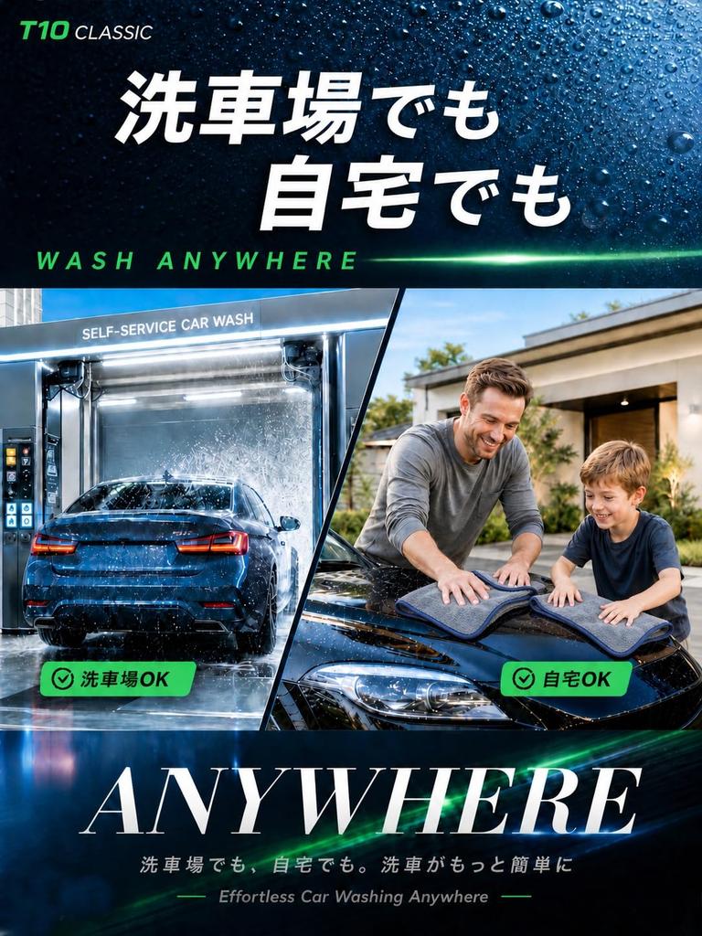 SHSCLY Microfiber Car Wash Towel, Super Absorbent Drying Cloth, Large, Thick Twist Pile (T10, Standard, Popular, 74x84cm, Set of 2)