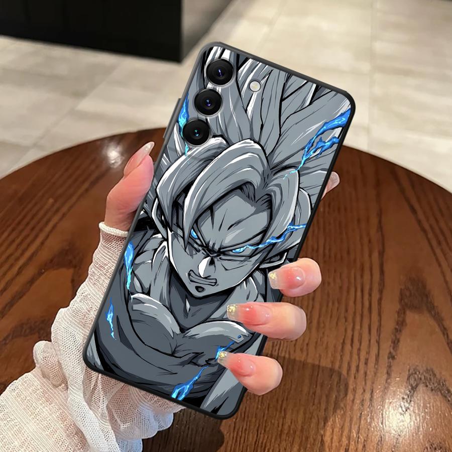 Case for Samsung Galaxy A25 A71 A24 A55 A32 A22 A52 A23 A53 A36 A41 A51 A73 A26 A72 A35 Black Soft Phone Cover Anime D-Dragon