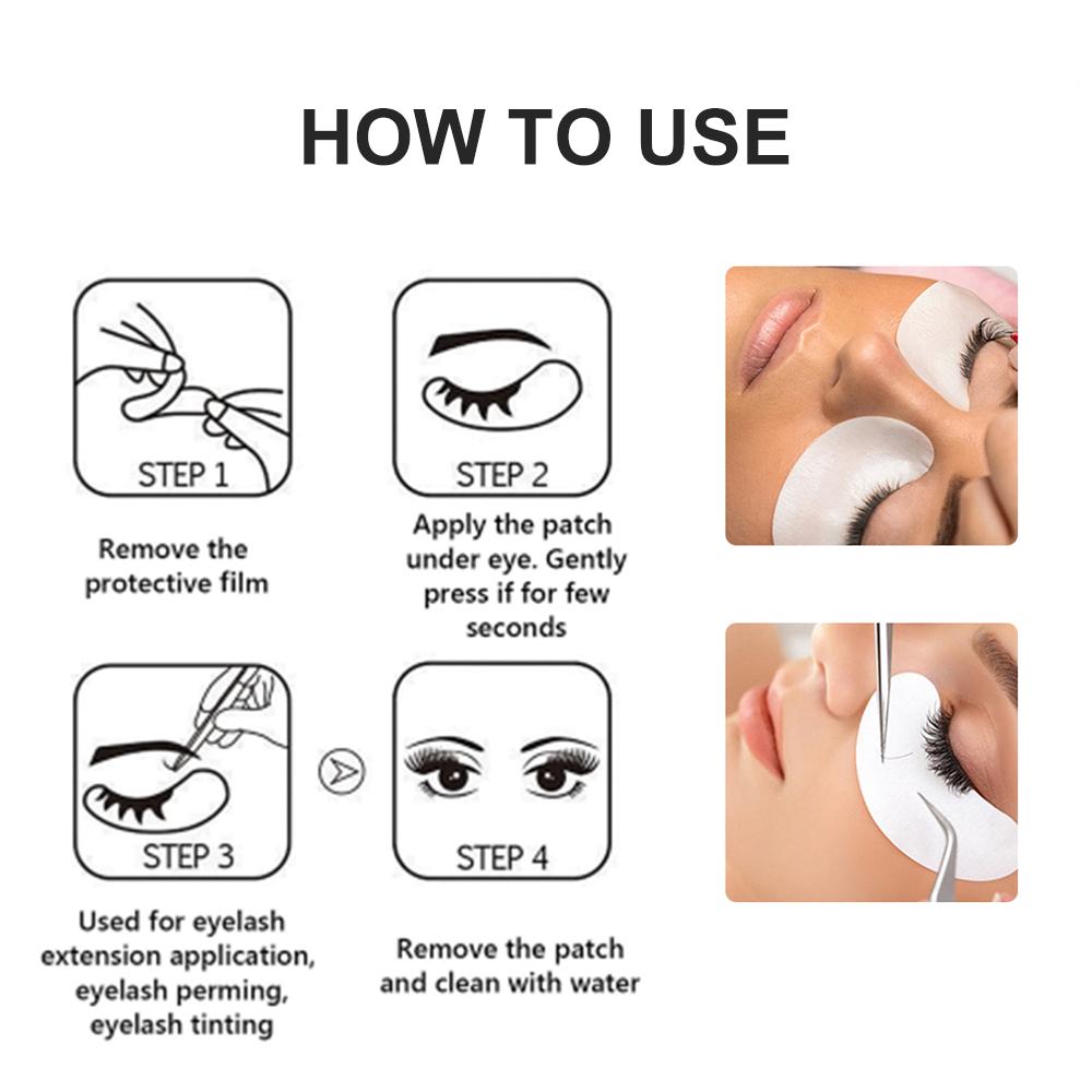 50Pairs Hydrogel Gel Eye Patches Grafting Eyelashes Under Eye Patches For Eyelash Extension Paper Application Makeup Supplies