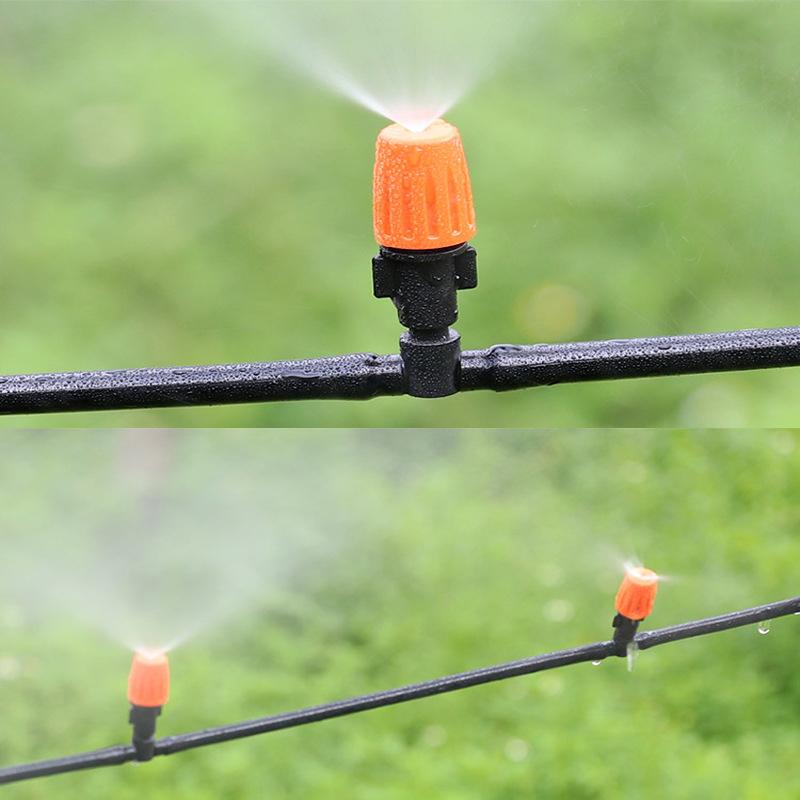 Hanging Misting Nozzle Fog Nozzle Hanging Anti Drip Misting Sprinkler Kits For 8/11 Hoses Mist Water Sprayer