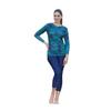 ROVARS Two Piece Swimming Costume for Women with Pads (XXXX-Large, Green)