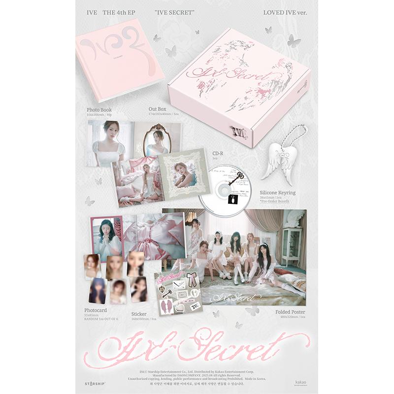 [Pre-order] IVE Mini Album Vol.4 [IVE SECRET](STANDARD Ver+LOVED IVE Ver) (LUCKY DRAW)