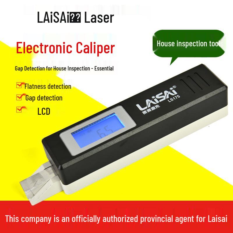 Laise Electronic Feeler Gauge 175: Precision Gap Detector & Inclinometer, 0-9.9mm Ruler & Engineering Wedge Vernier Caliper for Inspection.