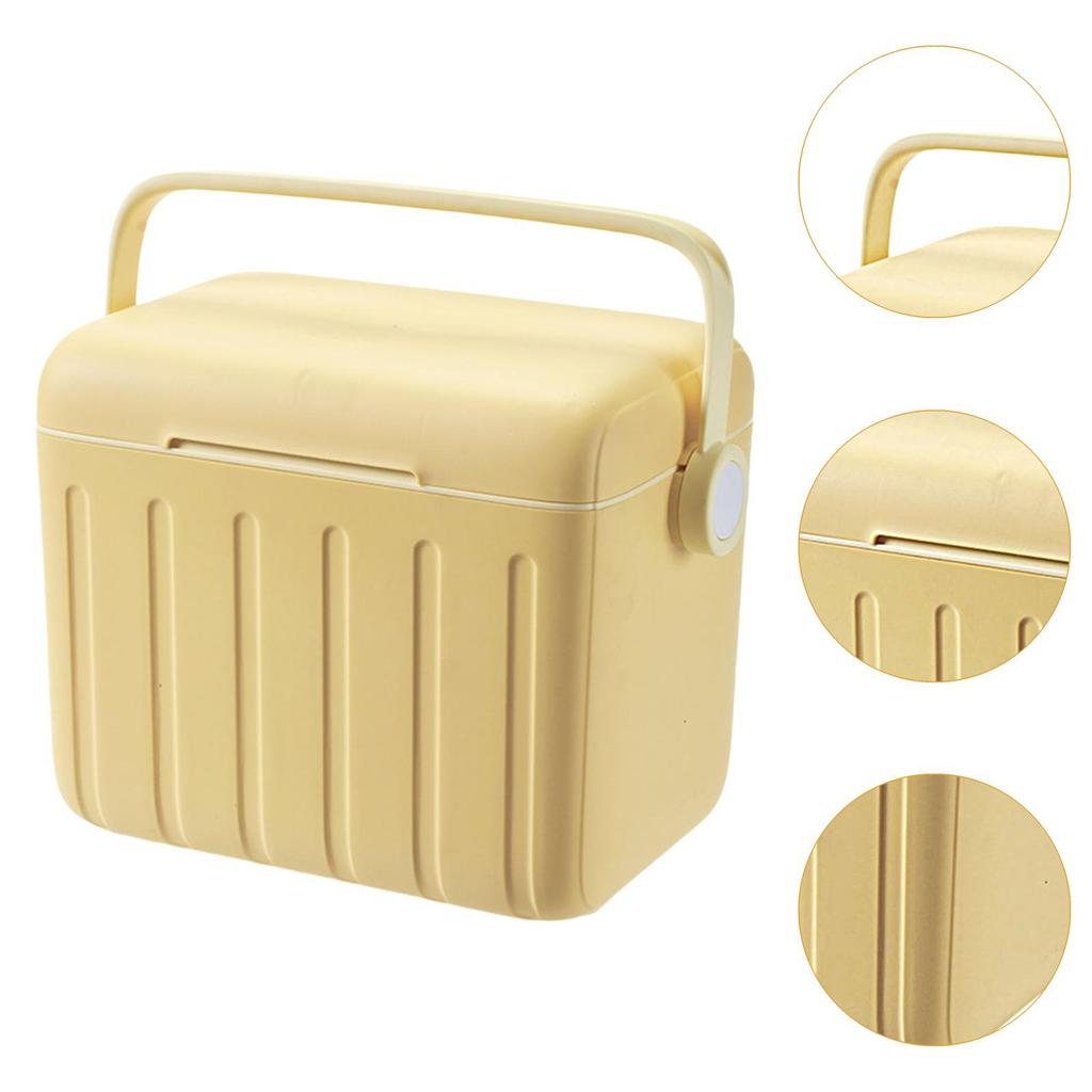 Insulated Cooler Box Versatile with Handle 6L Cold/Heat Preservation Cooler for Barbecue Shipping Food Party Commercial Home