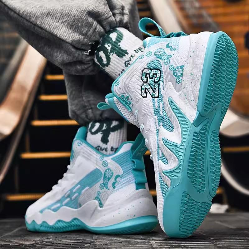 Children's mandarin duck shoes men's summer breathable youth pink basketball shoes boys' sports shoes