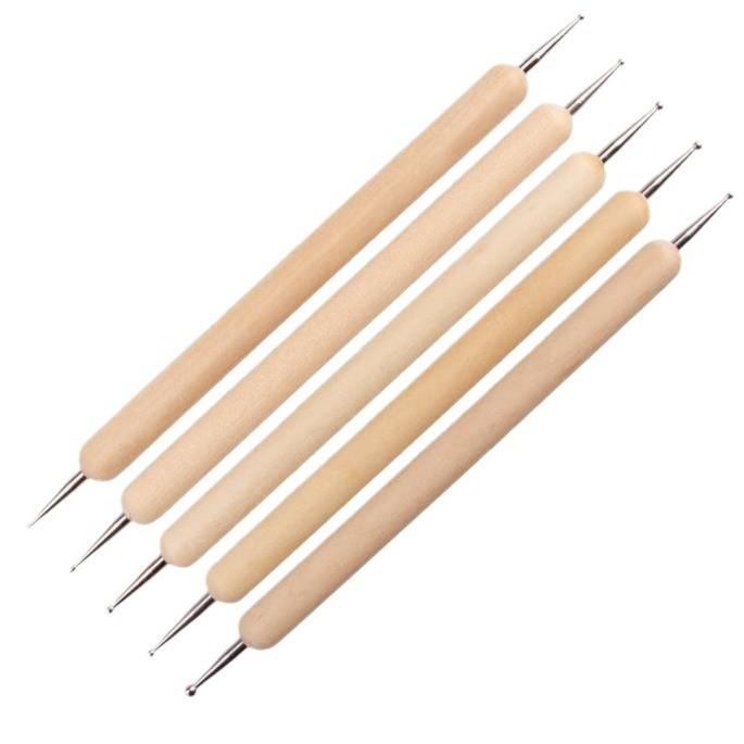 20-Piece Nail Art Brush & Rhinestone Dotting Pen Set