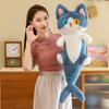 Cat Shark Plush Pillow Toy Soft Filled Doll Stuffed Animal Cozy Home Gift Decor
