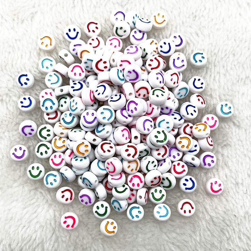100pcs 7x4mm 6x6mm Russian Korean English Alphabet Letter Beads Charms Beads for Making Jewelry Diy Handmade Bracelets Necklace