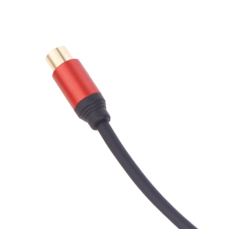 Speaker Wire Rca Female Plug Adapter Connector To Bare Wire Open End Audio Cable For Amplifier Audio Video Receiver Speakers