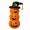 Inflatable Pumpkin Stack Long-Lasting Stacked Pumpkins with Witch Hat Waterproof